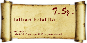 Teltsch Szibilla névjegykártya